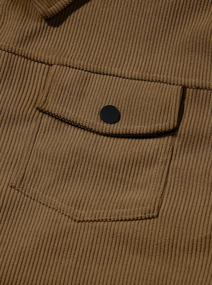 Men's Corduroy Button-Front Jacket