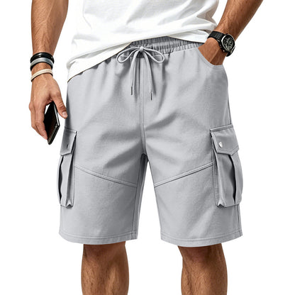 Men's Wrinkle-Resistant Utility Shorts - Multi-Pocket Cargo Shorts for Everyday