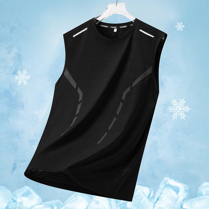Men's Summer Running Sleeveless Shirt - Breathable & Quick-Dry