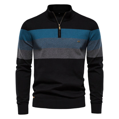 Quarter Zip Stand Collar Men’s Pullover