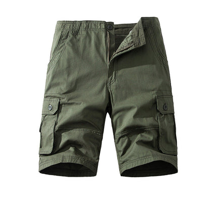 Men’s Pure Cotton Multi-Pocket Cargo Shorts