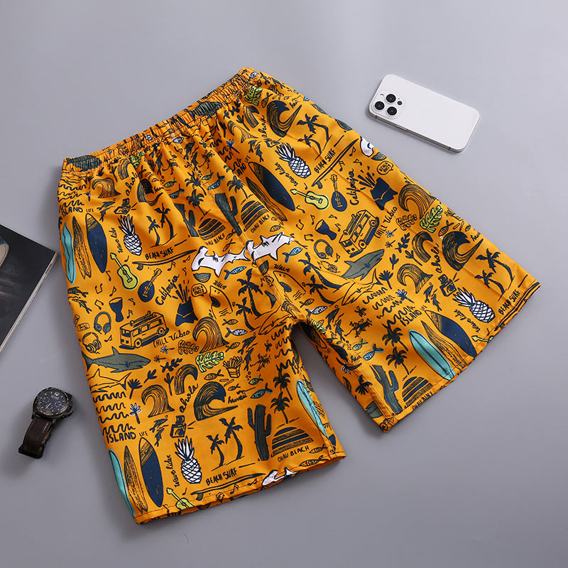 Men's Loose Fit Quick Dry Lightweight Beach Shorts - 2-Pack