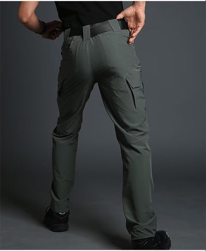 Men's Tactical Cargo Pants - Multi-Pocket Combat Trousers for Outdoor & Hiking (Belt Not Included)