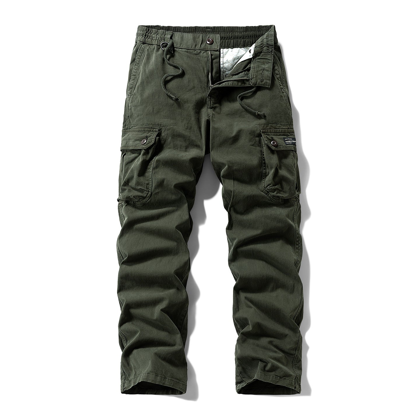 Men's American Vintage Work Pants | Straight Leg, Mid-Rise, Multi-Pocket Cotton Blend