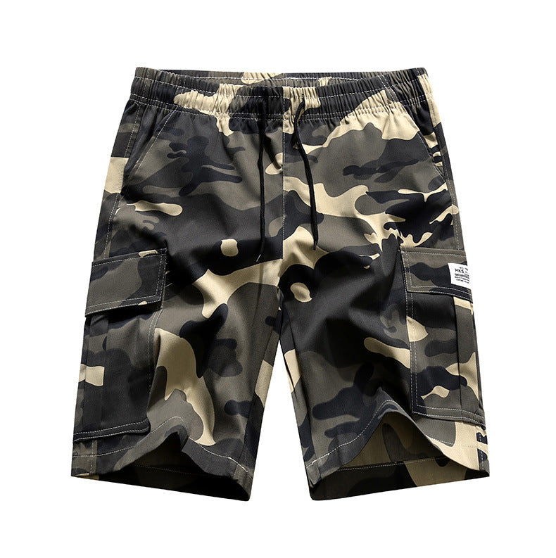 Men's Summer Camouflage Cargo Shorts - Lightweight Quick-Dry Athletic Shorts with Utility Pockets