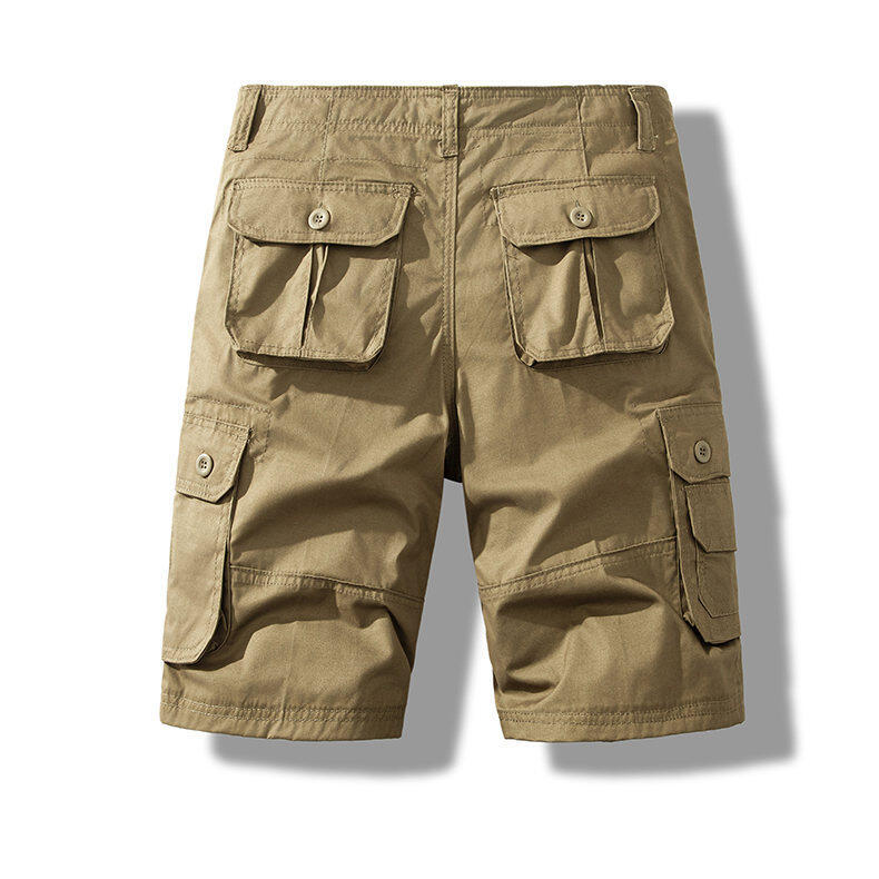 Men’s Pure Cotton Multi-Pocket Cargo Shorts
