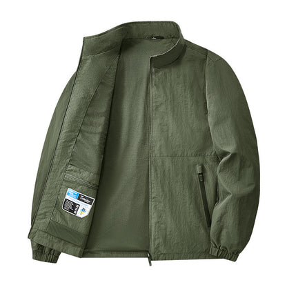 Men's Lightweight Stand-Collar Zip Jacket