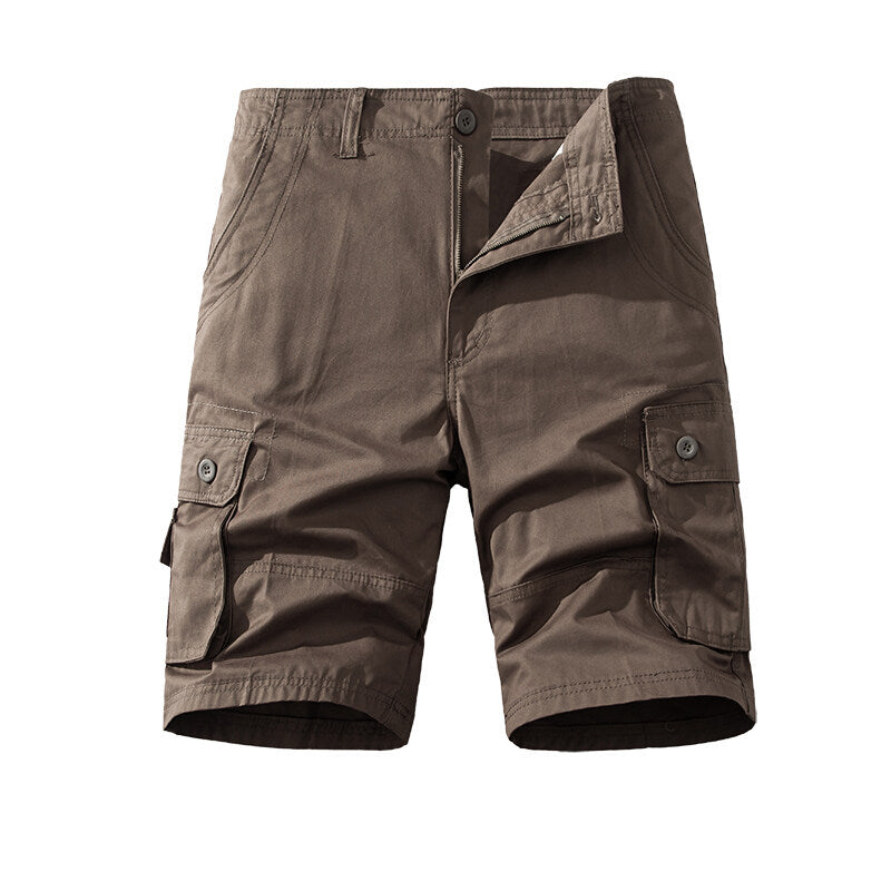 Men’s Pure Cotton Multi-Pocket Cargo Shorts