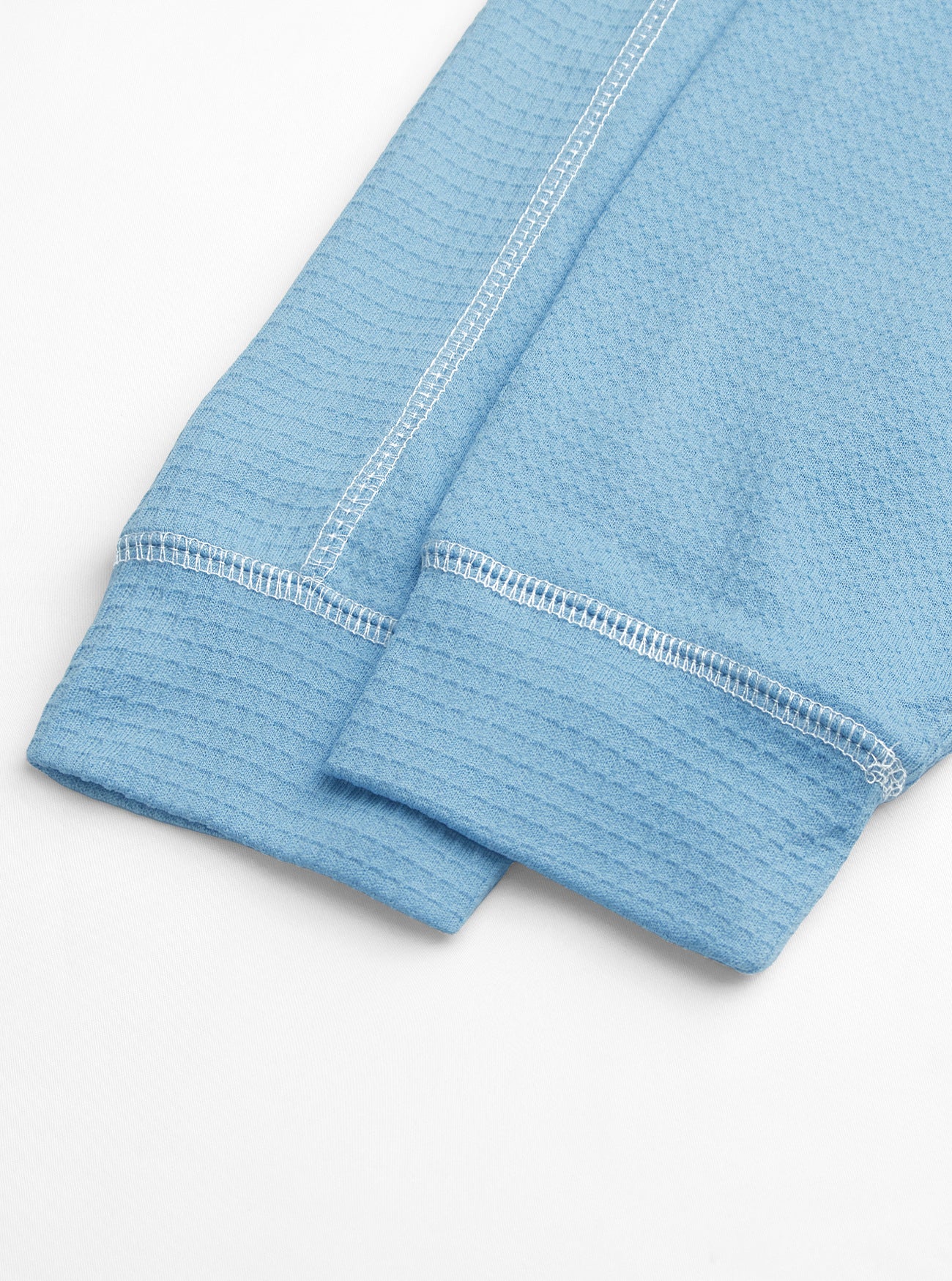 Men's Waffle-Knit Henley Long Sleeve Shirt - Casual Slim Fit Tops with Contrast Trim