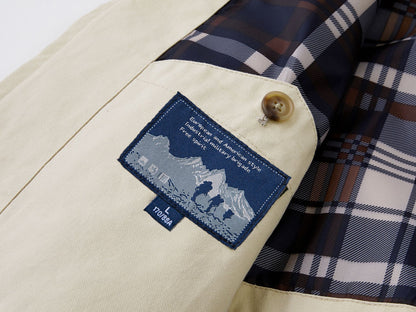 Men's Cotton Utility Jacket Spring & Fall Casual Solid Color Loose Fit Workwear Style Coat with Plaid Lining