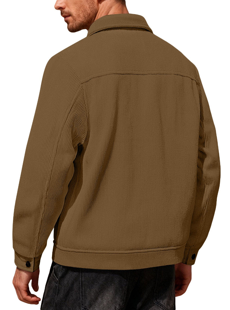 Men's Corduroy Button-Front Jacket