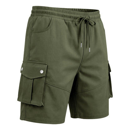 Men's Wrinkle-Resistant Utility Shorts - Multi-Pocket Cargo Shorts for Everyday