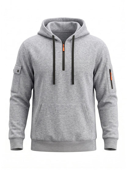 Men's Quarter-Zip Utility Hoodie