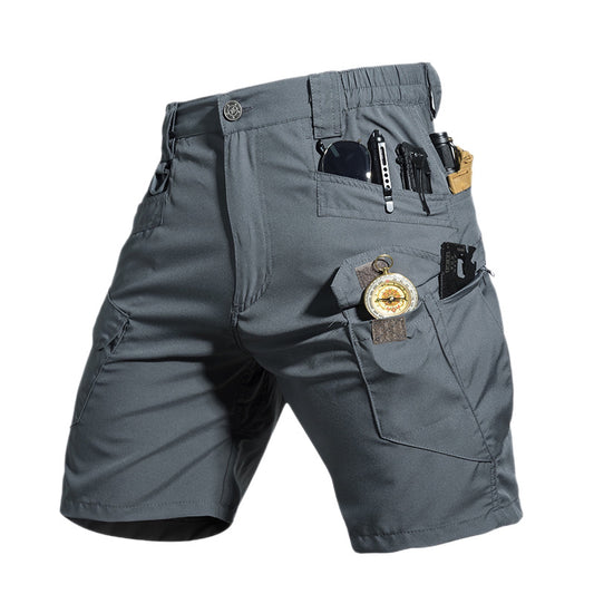 Men's Stretch Quick-Dry Tactical Shorts, Multi-Pocket Cargo Shorts for Hiking, Cycling & Outdoor Activities