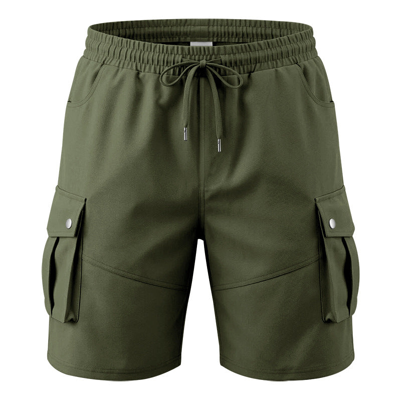 Men's Wrinkle-Resistant Utility Shorts - Multi-Pocket Cargo Shorts for Everyday