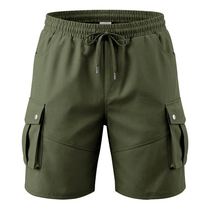 Men's Wrinkle-Resistant Utility Shorts - Multi-Pocket Cargo Shorts for Everyday