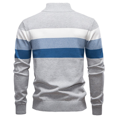Quarter Zip Stand Collar Men’s Pullover