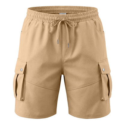Men's Wrinkle-Resistant Utility Shorts - Multi-Pocket Cargo Shorts for Everyday