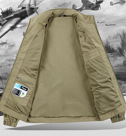 Men's Lightweight Stand-Collar Zip Jacket