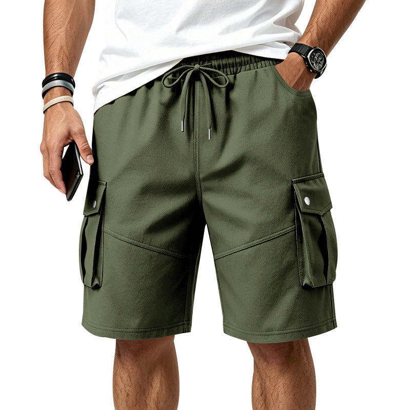 Men's Wrinkle-Resistant Utility Shorts - Multi-Pocket Cargo Shorts for Everyday