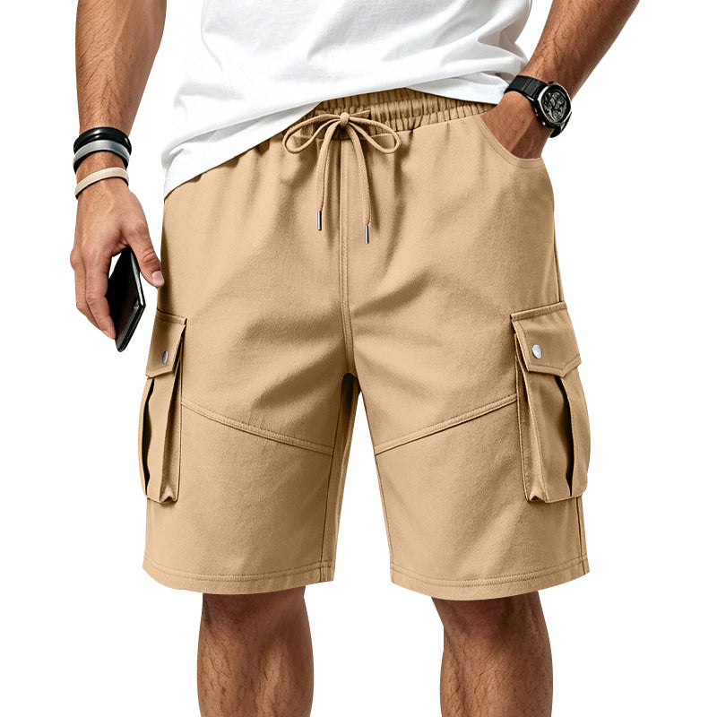 Men's Wrinkle-Resistant Utility Shorts - Multi-Pocket Cargo Shorts for Everyday