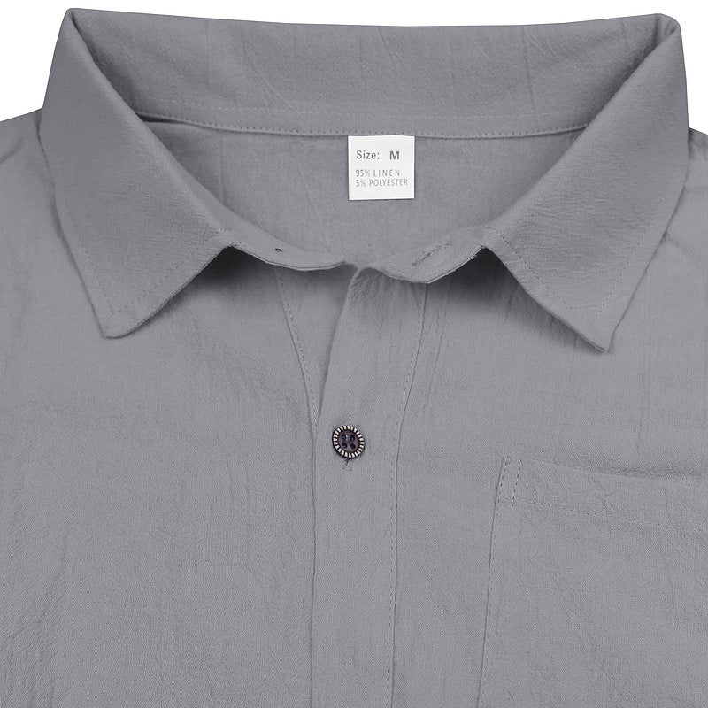 Men's Summer Trendy Linen Sleeveless Button Down Shirt