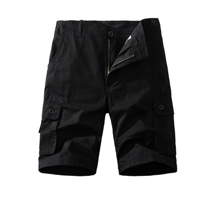 Men’s Pure Cotton Multi-Pocket Cargo Shorts