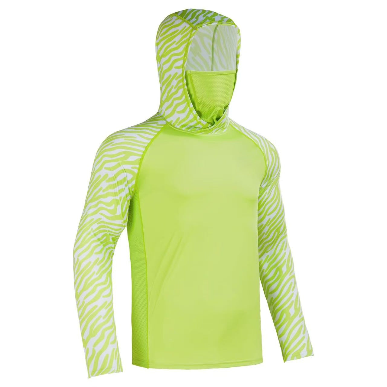 Men's 360° Sun Protection Hooded Face Cover Shirt, UPF 50+ Lightweight Outdoor Performance Hoodie