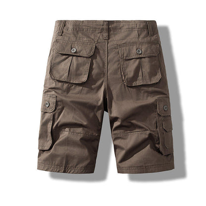 Men’s Pure Cotton Multi-Pocket Cargo Shorts