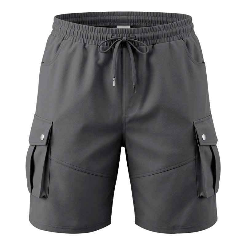 Men's Wrinkle-Resistant Utility Shorts - Multi-Pocket Cargo Shorts for Everyday