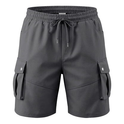 Men's Wrinkle-Resistant Utility Shorts - Multi-Pocket Cargo Shorts for Everyday