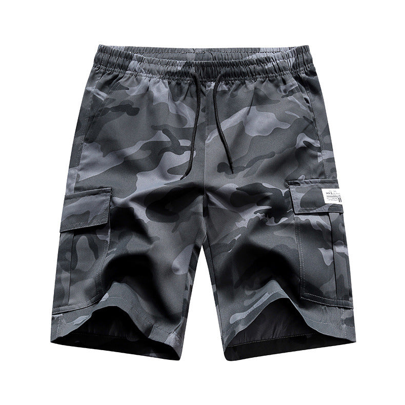 Men's Summer Camouflage Cargo Shorts - Lightweight Quick-Dry Athletic Shorts with Utility Pockets