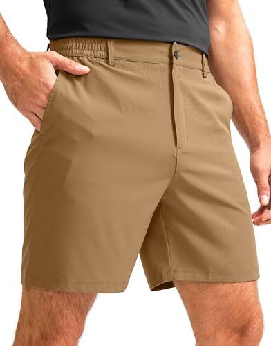 Men's 7" Stretch Golf Casual Shorts 3 Pockets Quick Dry