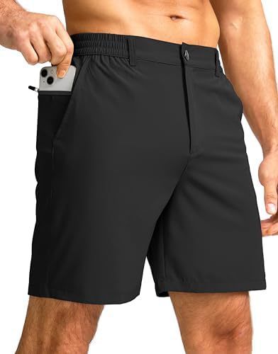 Men's 7" Stretch Golf Casual Shorts 3 Pockets Quick Dry