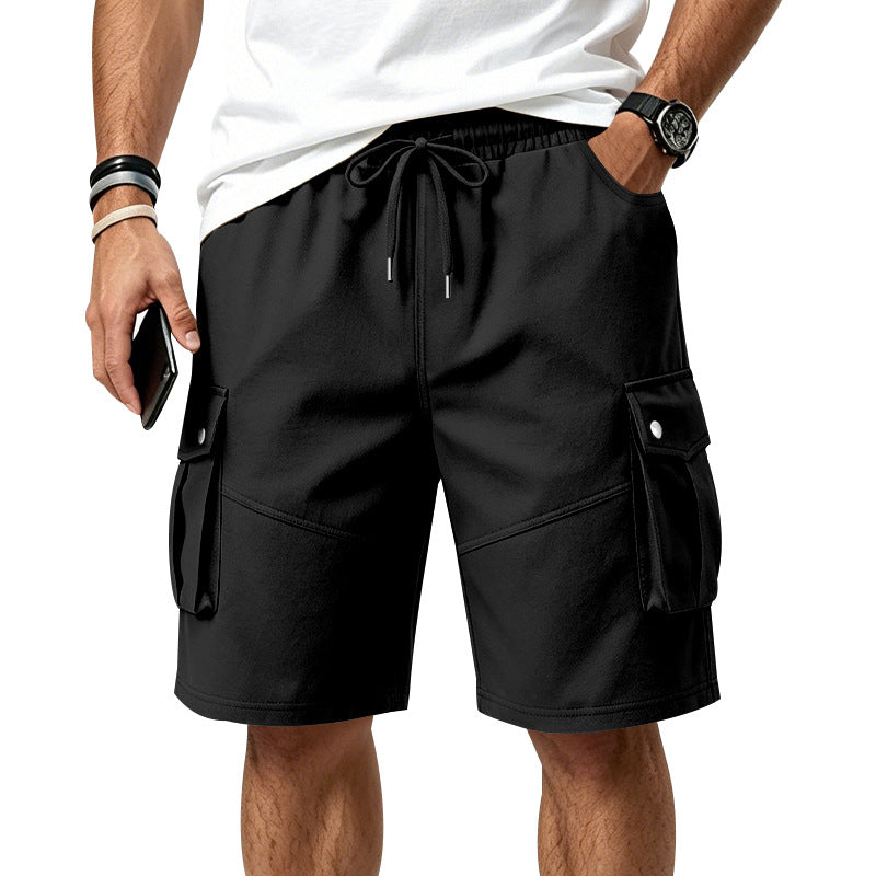 Men's Wrinkle-Resistant Utility Shorts - Multi-Pocket Cargo Shorts for Everyday