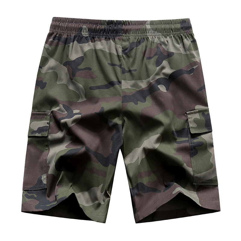 Men's Summer Camouflage Cargo Shorts - Lightweight Quick-Dry Athletic Shorts with Utility Pockets