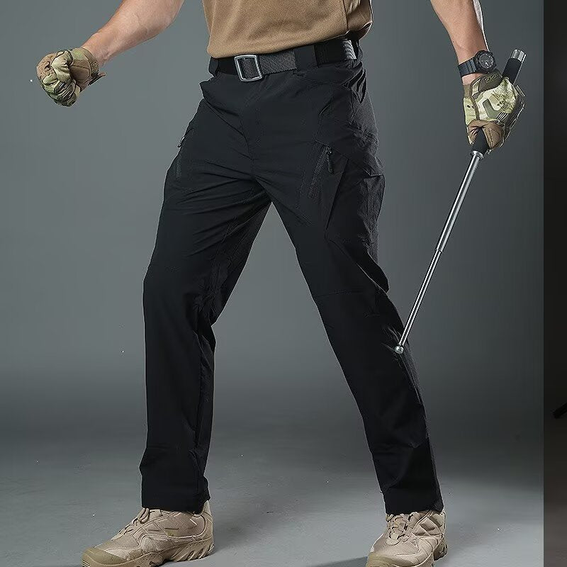 Men's Tactical Cargo Pants - Multi-Pocket Combat Trousers for Outdoor & Hiking (Belt Not Included)