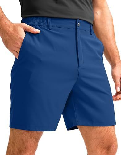 Men's 7" Stretch Golf Casual Shorts 3 Pockets Quick Dry