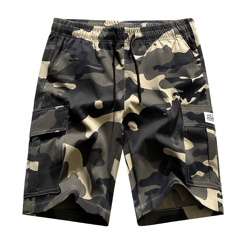 Men's Summer Camouflage Cargo Shorts - Lightweight Quick-Dry Athletic Shorts with Utility Pockets