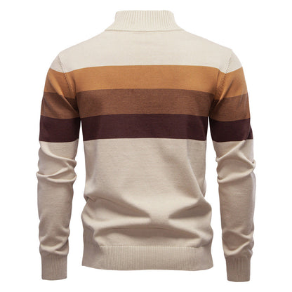 Quarter Zip Stand Collar Men’s Pullover
