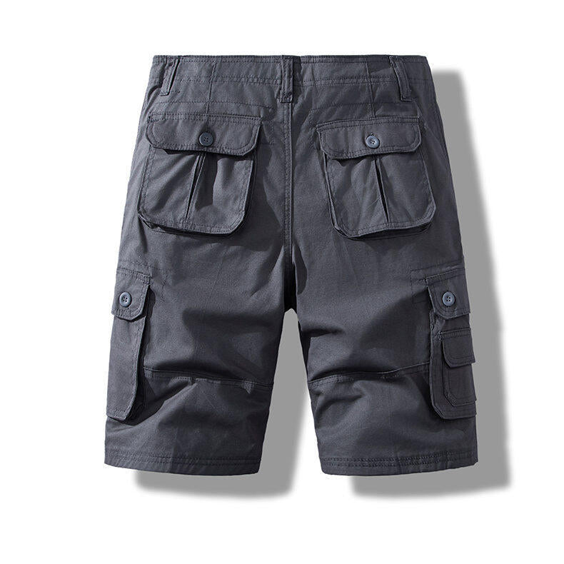 Men’s Pure Cotton Multi-Pocket Cargo Shorts
