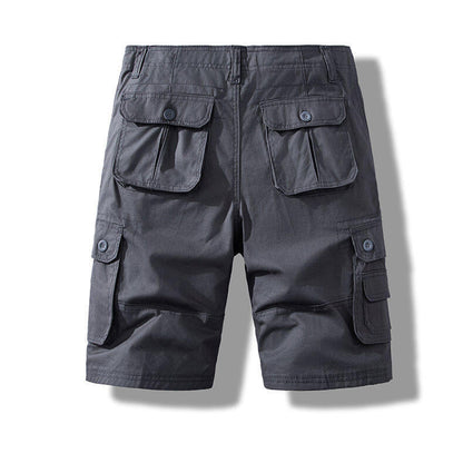 Men’s Pure Cotton Multi-Pocket Cargo Shorts