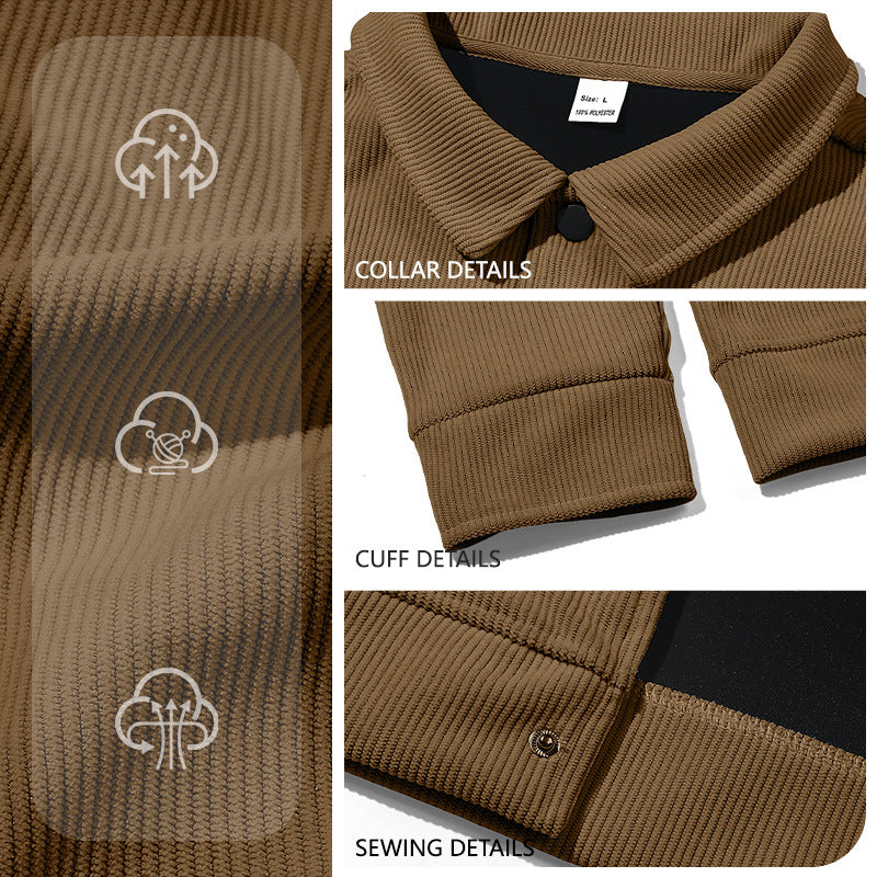 Men's Corduroy Button-Front Jacket