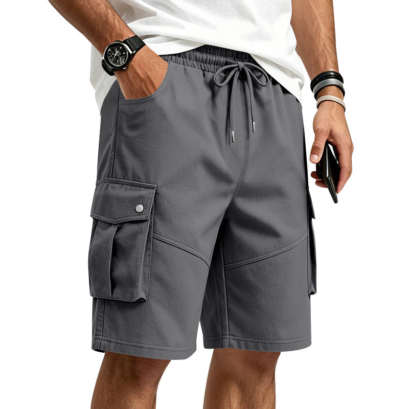 Men's Wrinkle-Resistant Utility Shorts - Multi-Pocket Cargo Shorts for Everyday