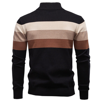 Quarter Zip Stand Collar Men’s Pullover