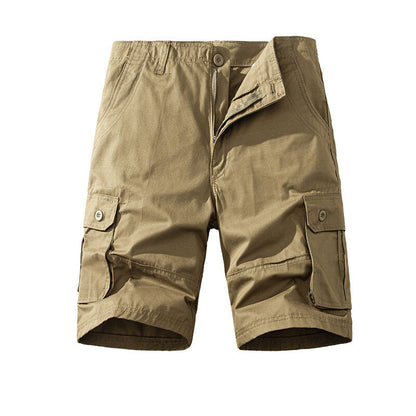 Men’s Pure Cotton Multi-Pocket Cargo Shorts
