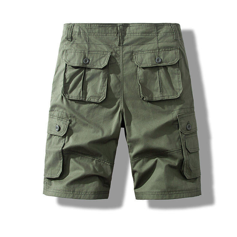 Men’s Pure Cotton Multi-Pocket Cargo Shorts