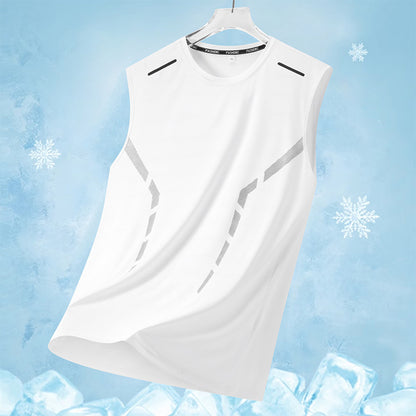Men's Summer Running Sleeveless Shirt - Breathable & Quick-Dry