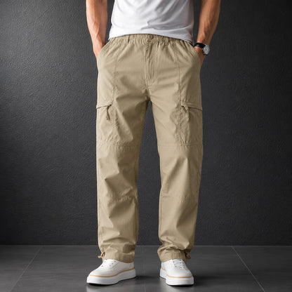 Men's Lightweight Loose Fit Cargo Pants– Straight Leg Outdoor Hiking Trousers