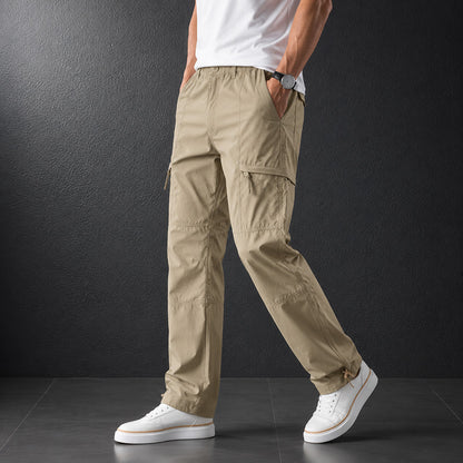 Men's Lightweight Loose Fit Cargo Pants– Straight Leg Outdoor Hiking Trousers